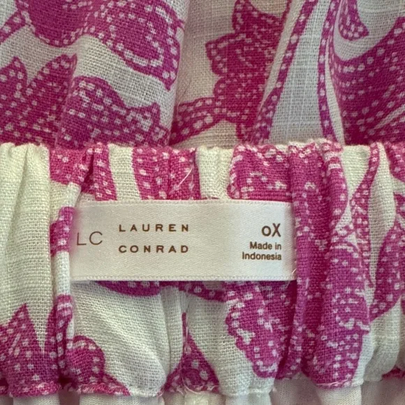 LC Lauren Conrad Pink Floral Maxi Skirt - Picture 2 of 8